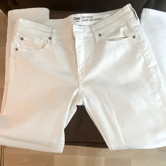 Gap Girlfriend White Jeans - Picture 5 of 7